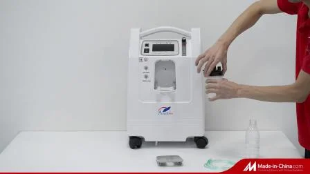 Medizinischer 5-Liter-Sauerstoffkonzentrator mit 93 % hoher Reinheit, Alarm bei niedriger Reinheit, Vernebler