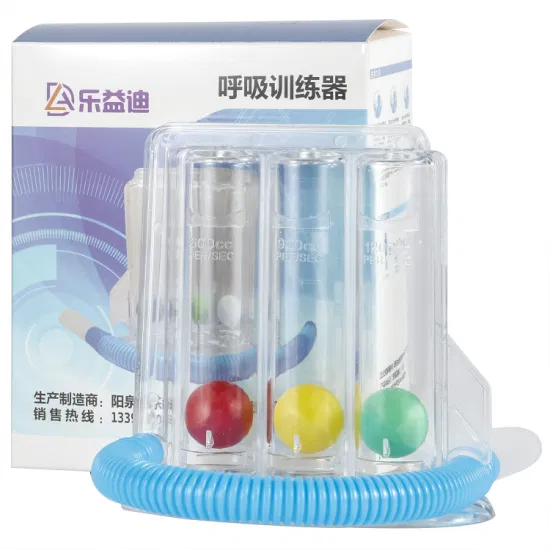 Hochwertiger China-Fabrikpreis, medizinische Hilfe, tragbarer Incentive-Spirometer-Atem-Lungen-Atmungs-Übungstrainer