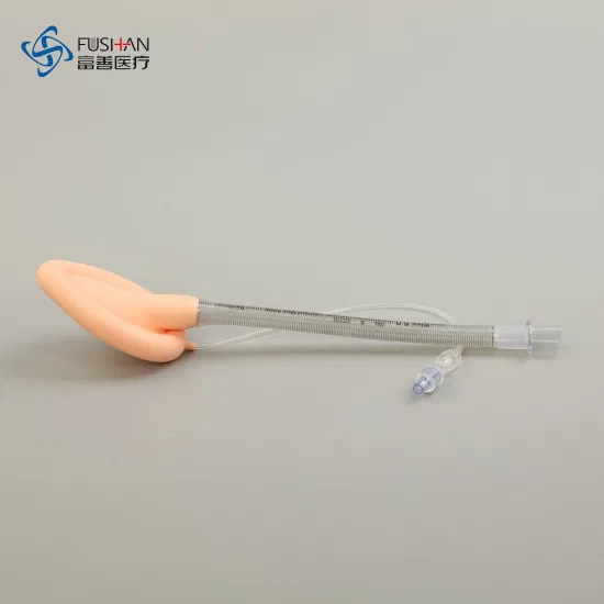 Fushan 2022 Hohe Qualität Top-Qualität Standard Einweg wiederverwendbare Silikon PVC verstärkte Anästhesie chirurgische aufblasbare Larynxmaske Atemwegsgröße